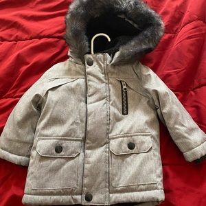 Primark Baby Boy winter jacket Grey and Black size 6-9 months